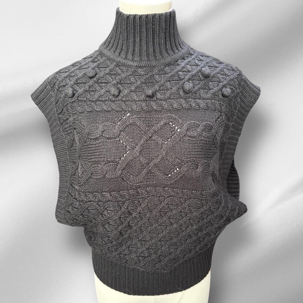 INC Women's black sweater‎ vest size medium